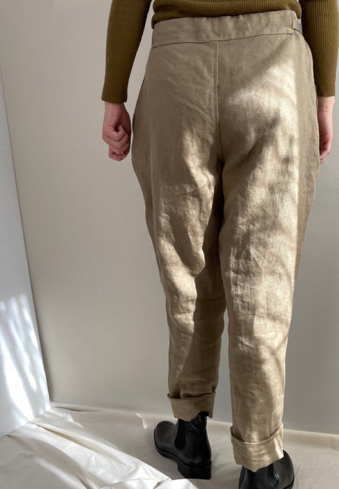 linen jodpur pants　