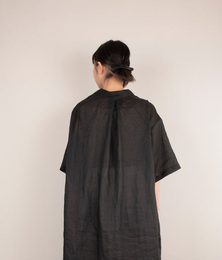 ブラックリネンワイドサロペット｜nest Robe / CONFECT ONLINE SHOP